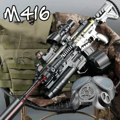 M416 elektrisk vattenpistol för utomhuslek, röd eller silver