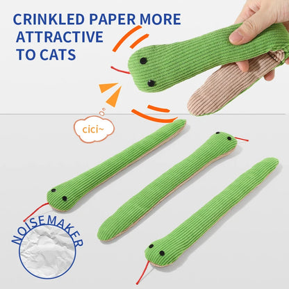 16.5 Inches Dog Toy Snake Interactive Toy Kitten Kick Toy Interactive Pet Toy for Indoor Cats Pet Supplies