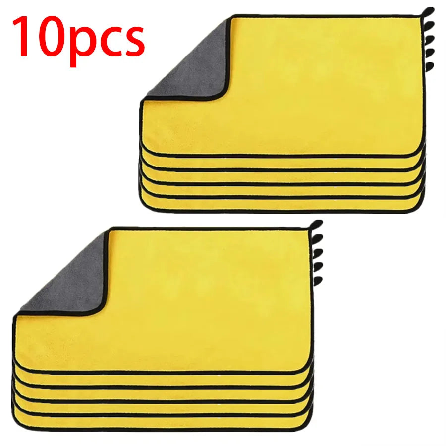 3/5/10Pcs Car Wash Microfiber Towel 30*30CM / 30*60cm Car Cleaning Drying Cloth  Care Cloth Car Wash Towel  Kitchen Towel