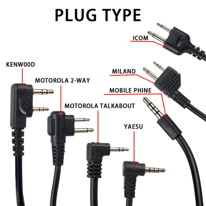 Tactical Outdoor Shooting Communication Headphone Bowman Elite II Headset U94 PTT For Kenwood Baofeng UV-5R Radio Accessory