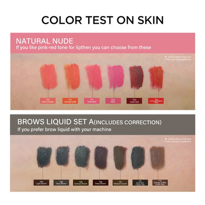 FAMISOO 5ML Permanent Makeup Pigment Tattoo Lips Tattoo Inks Eyebrows Eyeliners Pigments Microblading Pigment Tattoo Pigments