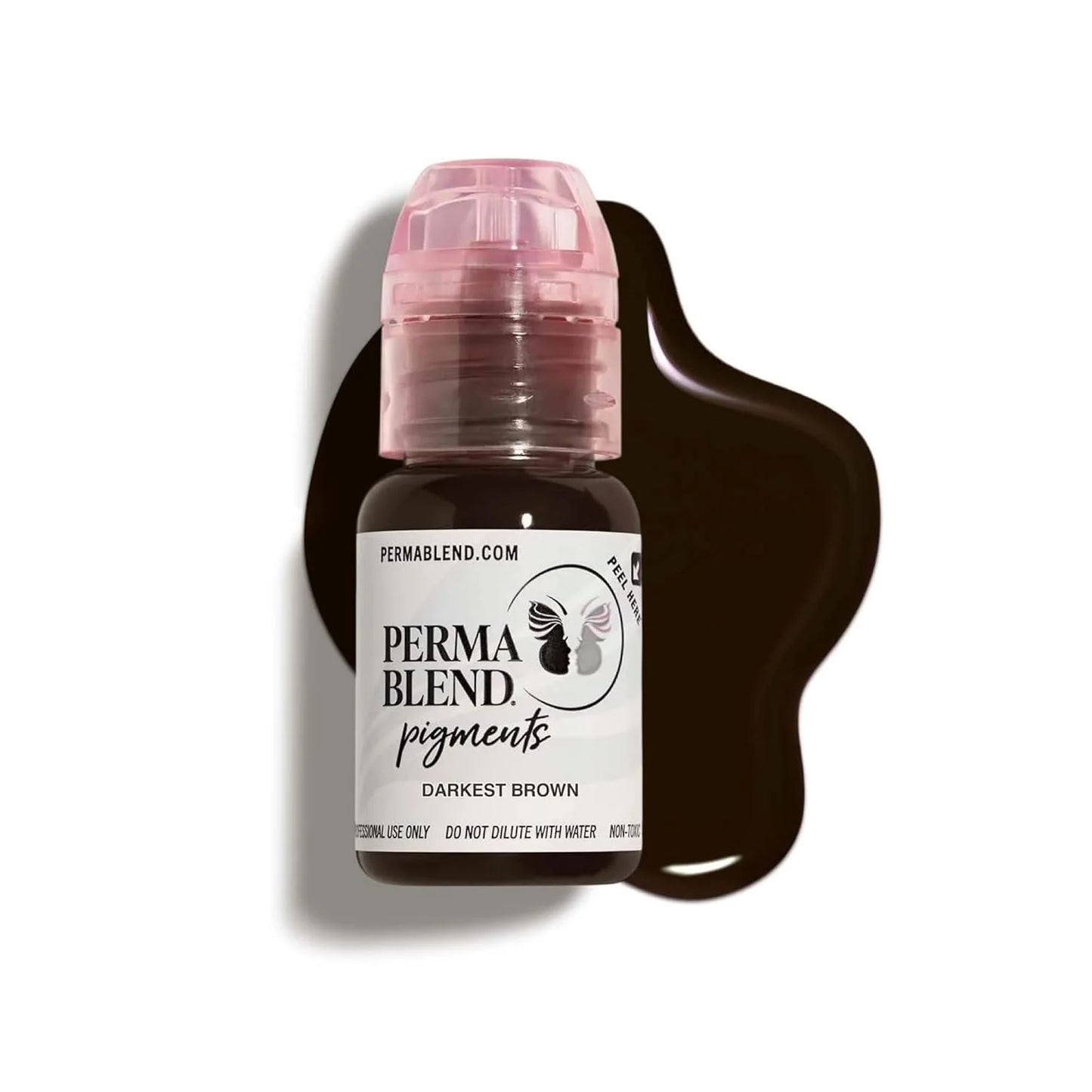 15ML 0.5oz Permanent Makeup Pigment - Long-lasting Professional Tattoo Ink for Microblading Eyebrow & Lip Tattoo Supplies