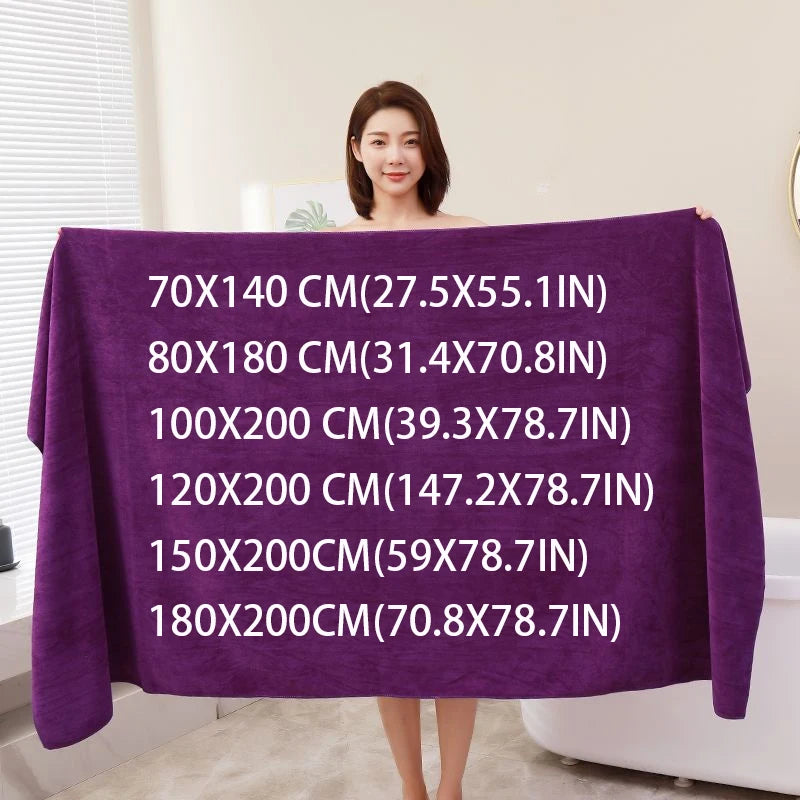 Beauty salon towels adult thickening large bath towels that soft absorb water do not shed hair multi-purpose micrmicrofiber towe