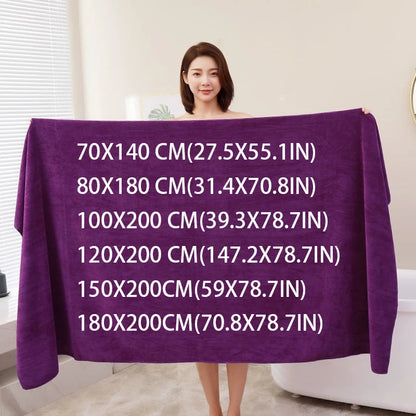 Beauty salon towels adult thickening large bath towels that soft absorb water do not shed hair multi-purpose micrmicrofiber towe