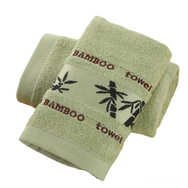 1/2/6pcs Bamboo Fiber Towel Set Luxury Thick Bath Towels & Face Towels for Adults 34x74cm/70x140cm Home Bathroom Accessories