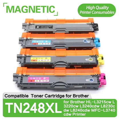 Brother TN248/TN248XL Toner – Svart, Cyan, Magenta & Gul för HL-L3215 och MFC-L3740