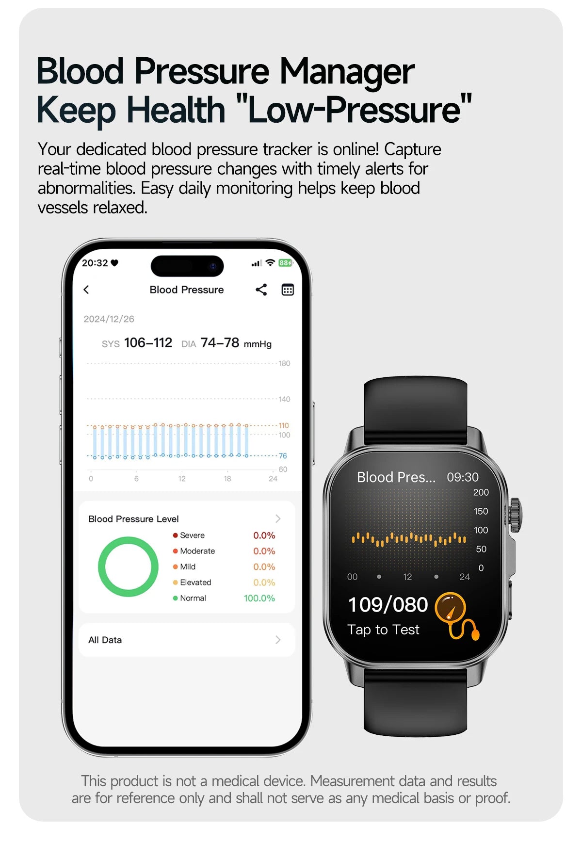 2026 ECG+PPG Daily Health Smart Watch Men Blood Fat Uric Acid Heart Rate Blood Oxygen Bluetooth Call Wellness Tracker Smartwatch