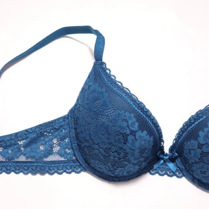 Beauwear B C Small Chest Size Women Bra Thin Cup Mold Soft Cotton Brassiere Hollow Out Lace Underwear Sexy Lace Bh 34 36 38