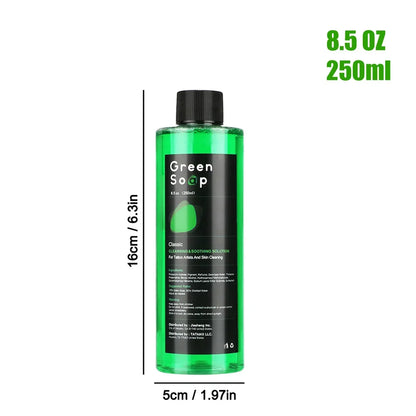 Ultra Concentrated Green Soap Tattoo Foaming Bottle – Tattoo Supplies for Tattoos, Piercings, Skin and Equipment Cleaning