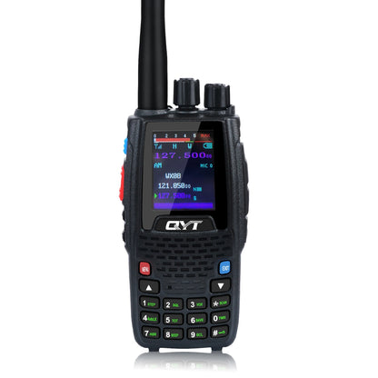 QYT KT-A16 Air Band Tx Handheld Walkie Talkie 118.000-136.999MHz TX Rx Aviation Portable Radio 6Watt 200Ch NoAA Weather Forecast