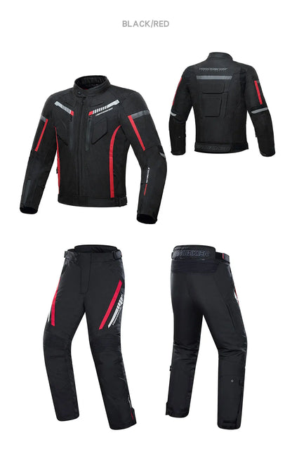 Men's Motorcycle Jackets Anti-fall Wear-resistant Motorbike Jacket With 5pcs Protector Motocross Racing Clothing Protection