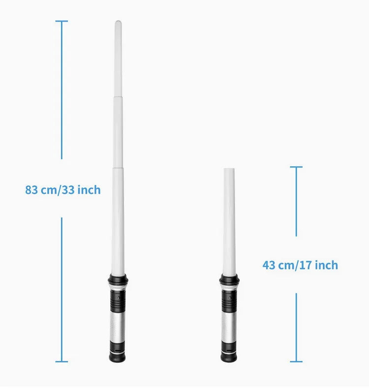 Lightsaber 2 In 1 RGB Adjustable Light Saber Toys Children Double Switch Sword Toys For Boys Luminous Gifts Light Saber