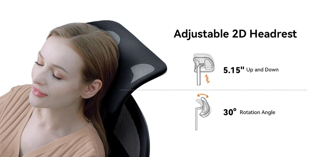 NEWTRAL Ergonomic Office Chair with Desktop,Adaptive Lower Back Support Gamer Chair,Adjustable Headrest Seat Depth Office Chair