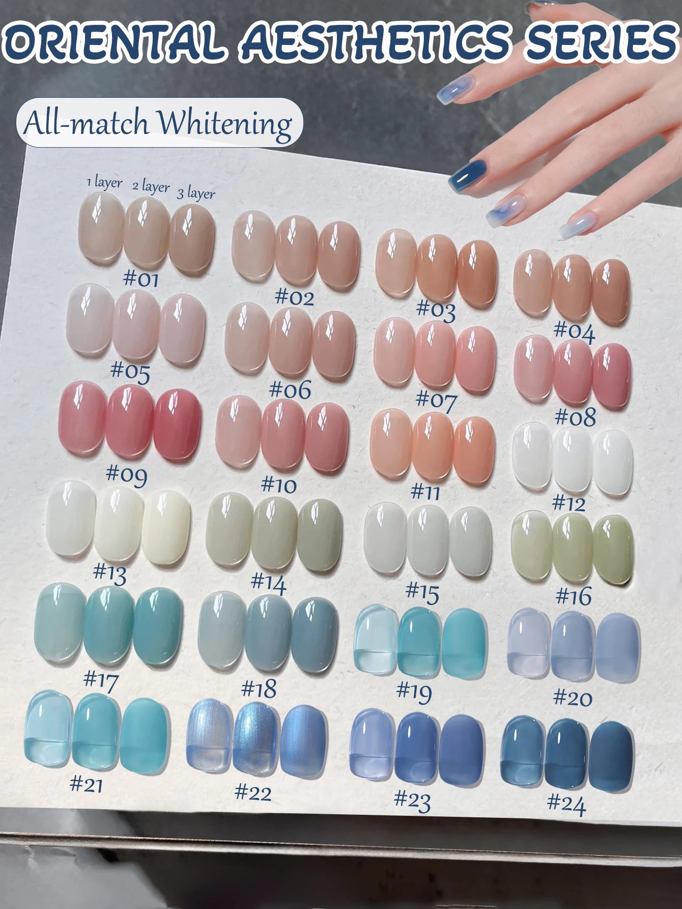 1-30pcs PSK Nude Pink Color Nail Art Ice Transparent Bare Color Nail Enamel 2026 New Net Red Popular White Gel Nail Polish