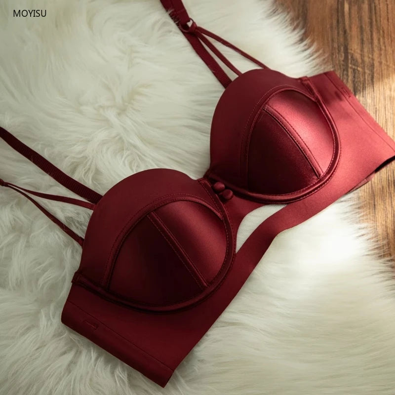 Japanese Anime Bra Set Victoria's Style Style Half Cup Minimiser & Knickers | Push Up for Small Chest Retro Lingerie Bride Gift