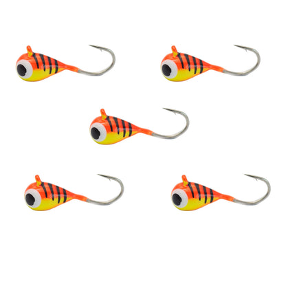 Tungsten Ice Jigs Glow Tungsten Ice Fishing Lure Jigs for Crappie Panfish Walleye