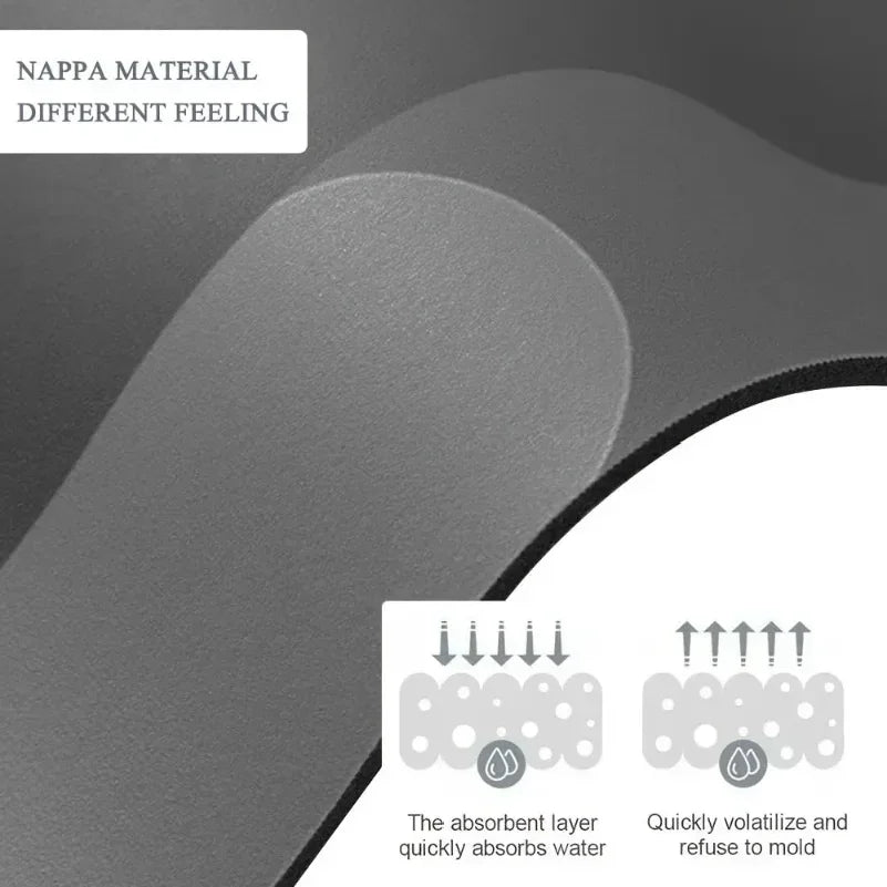 Diatomaceous Earth Bath Mat Super Absorbent Non Slip Fast Drying Soft Floor Mat for Shower Laundry Bedroom Kitchen RV Bathroom