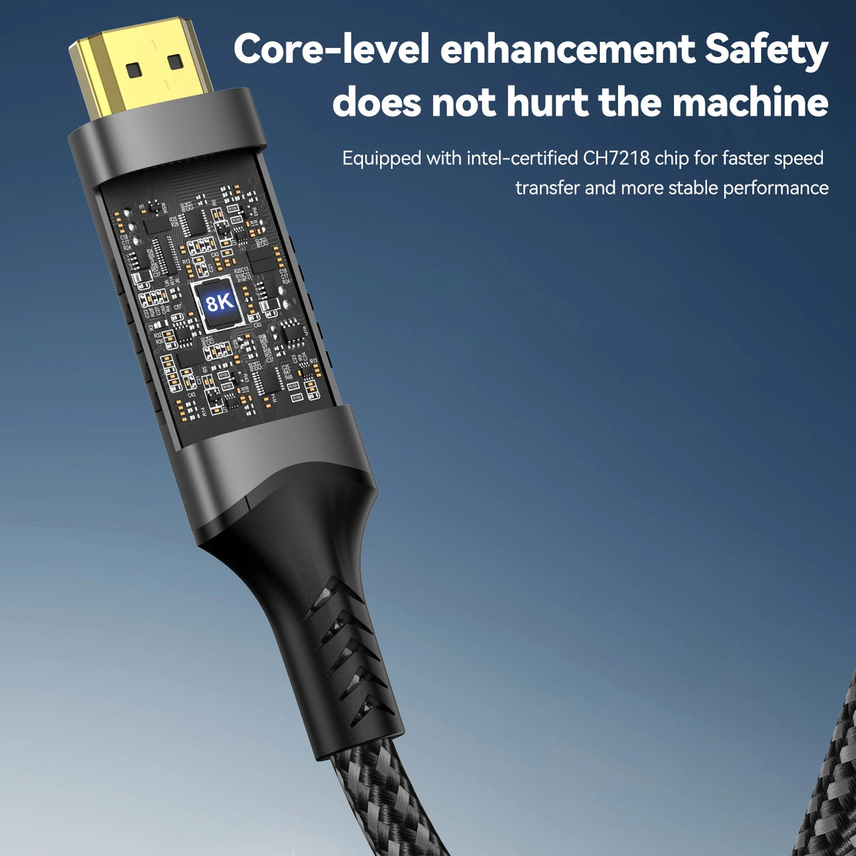 USB-C till HDMI-kabel 4K/8K med DP Alt Mode – 1–3 m