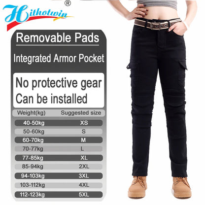 Kevlar Motorcykeljeans för Kvinnor - Blå