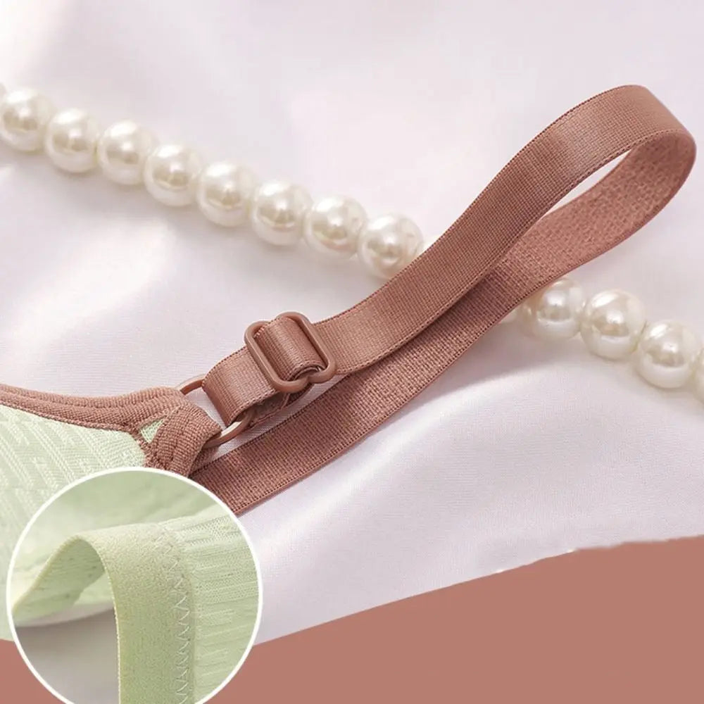 Close-fitting Wireless Deep V Bra Shockproof Anti-sagging Brassiere for Women Thin Lingerie Push Up Underwear Girls Ladies