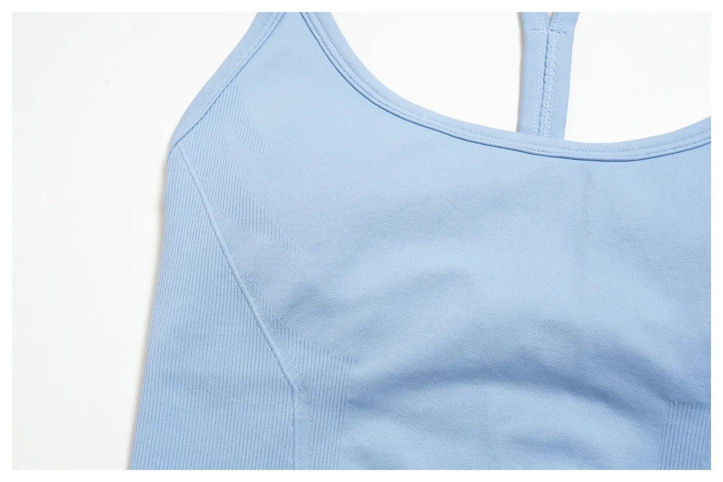 Summer New Yoga Vest Women Workout Crop Tops Cross Back Strap Fitness Bra Shockproof Sports Halter Workout Bra Push Up Yoga Vest