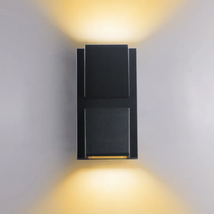 LED Vägglampa Upp & Ner Ljus – Vattentålig, Inne & Ute, AC 85–265V, 8 Stilar