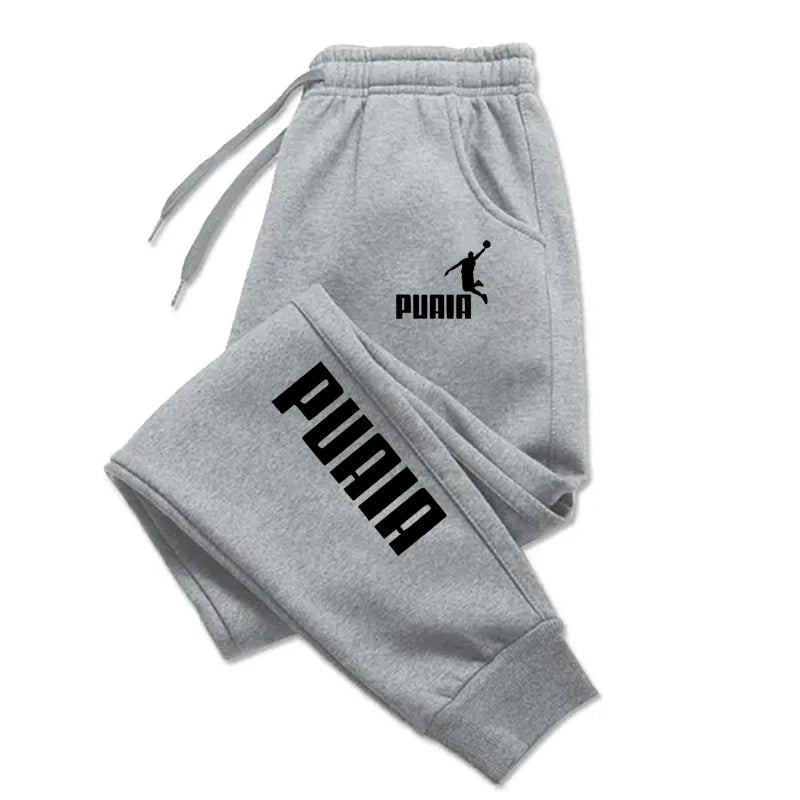 Herr Sweatpants med Tryck – Harajuku Streetwear Jogging Sport Lös Casual Höst/Vinter, 3 Färger S–3XL