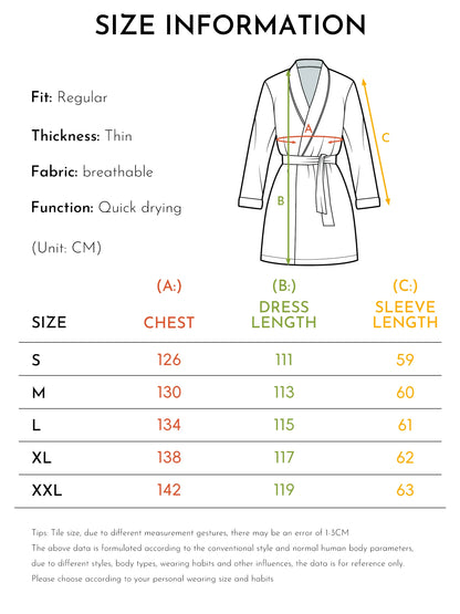 1pc Men's Robes 2026 Spring/Summer Robes Robe Sleepwear 3D Printed Graphic Sleepwear Bathrobe Men Polyester