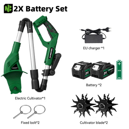 Elektrisk jordfräs och kultivator för Makita 21V batteri