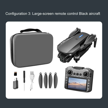 New E88 GT 4K Professional High-definition Drone Aerial Photography 12.5-inch Screen Remote Control Optical Flow Quadcopter Toys