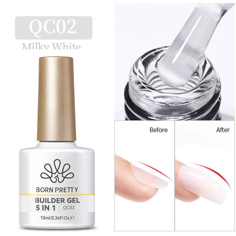 BORN PRETTY Super Top Coat and Base Gel Nail Polish for Gel Polish Semi-permanent Varnish Rubber Top Coat 10ml Nail Supplies