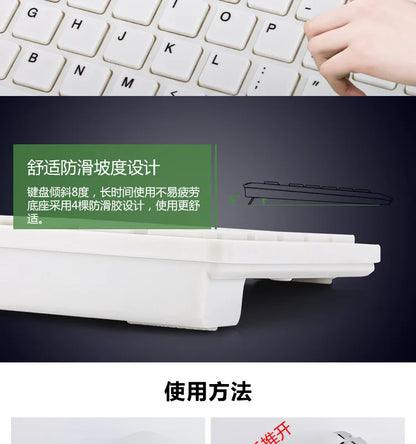 Spanish/Hebrew/Russian/Korean New 2.4G Wireless Keyboard and Mouse set For Laptop iPad PC Desktop For Android IOS Windows