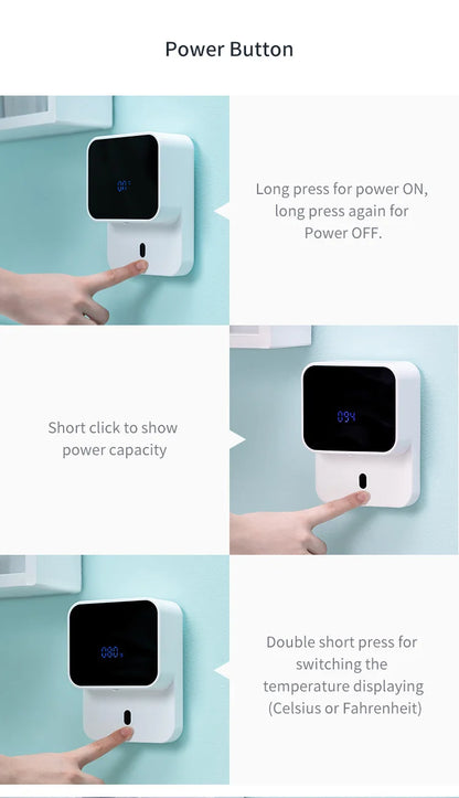 New Liquid Soap Dispensers Rechargeable Wall-mounted Three-Speed Adjustment Automatic Foam Dispenser Hand Sanitizer Machine