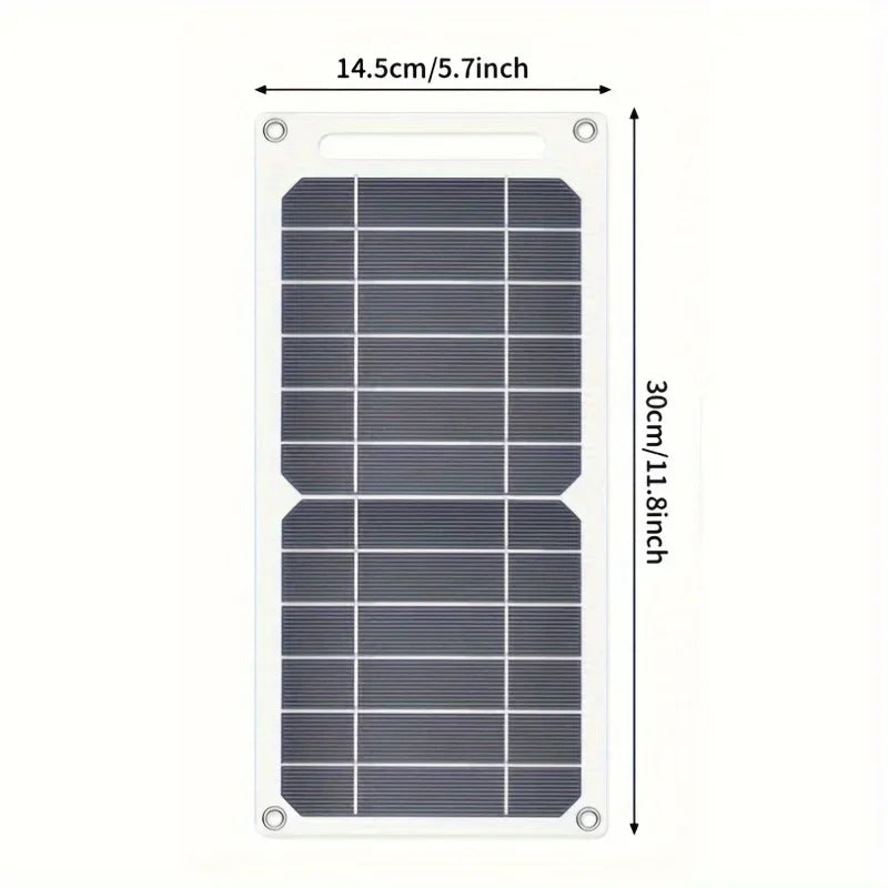 Soecopo Flexibel Solpanel 5V USB – Monokristallin 21,8% CE RoHS Powerbank Mobil Camping Husbil 300×145mm