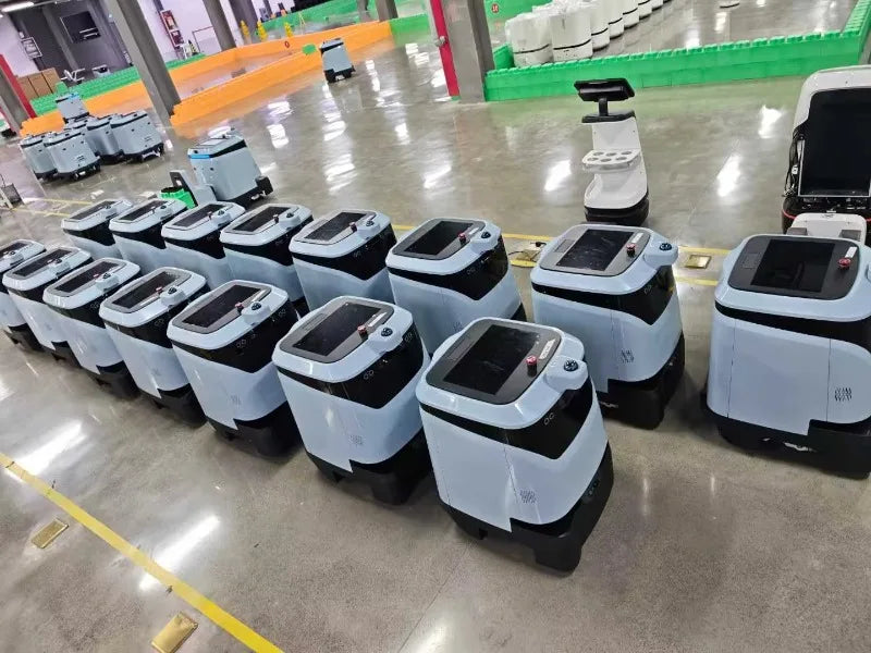 Anpassad industriell städrobot för golv