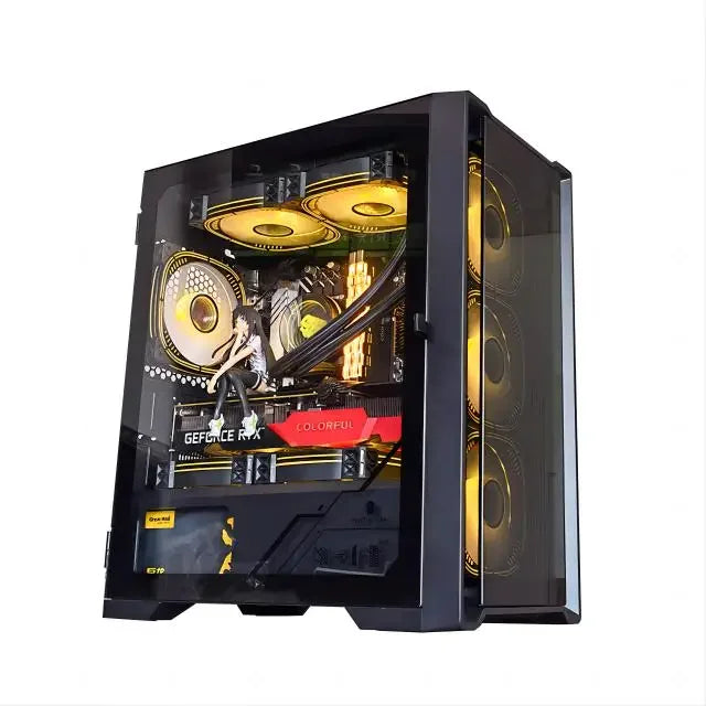 High-End 9800X3D  aotesier Gaming Desktop PC RTX5080 2TB NVMe M.2 SSD Win 10