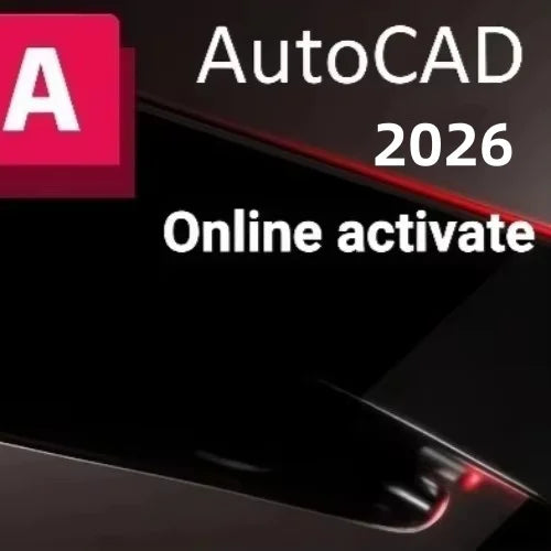 AutoCAD Software 2026 Edition Online Activation Digital License for Windows or Mac