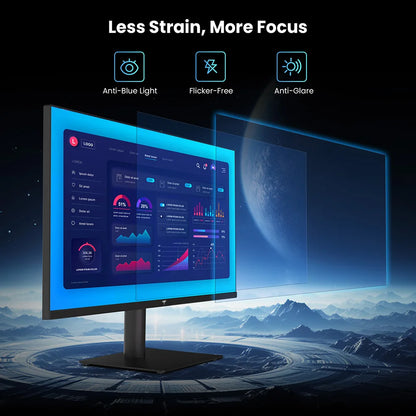 KTC H27T27 Kontorsmonitor 27" 2K QHD – Fast IPS 120Hz OC HDR FreeSync G-Sync 99% sRGB Ramlös VESA EU-lager