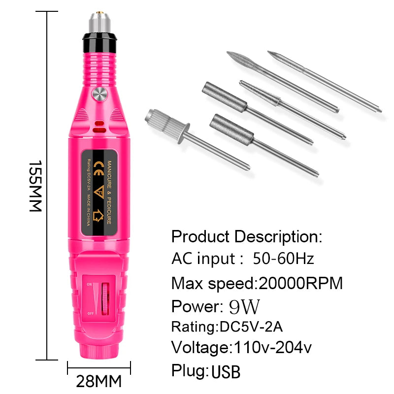 LNWPYH Gel Nail Polish Kit ,Manicure Tools Set  With Professional USB Electric Nail Drill Polish File And UV LED Nail Lamp Dryer