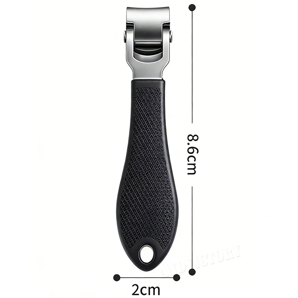 Angled Head Nail Clippers Woman Man Toenail Clipper Thick Nails Stainless Steel Curved Blade Nail Cutter Trimmer Manicure Tools
