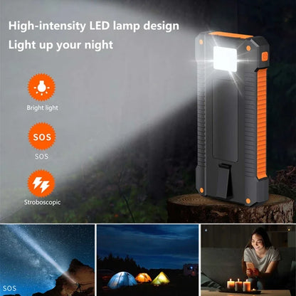 Lenovo 200000mah Solar Power Bank Portable Large Capacity Super Fast Charging Outdoor External Battery For iPhone Samsung Huawei