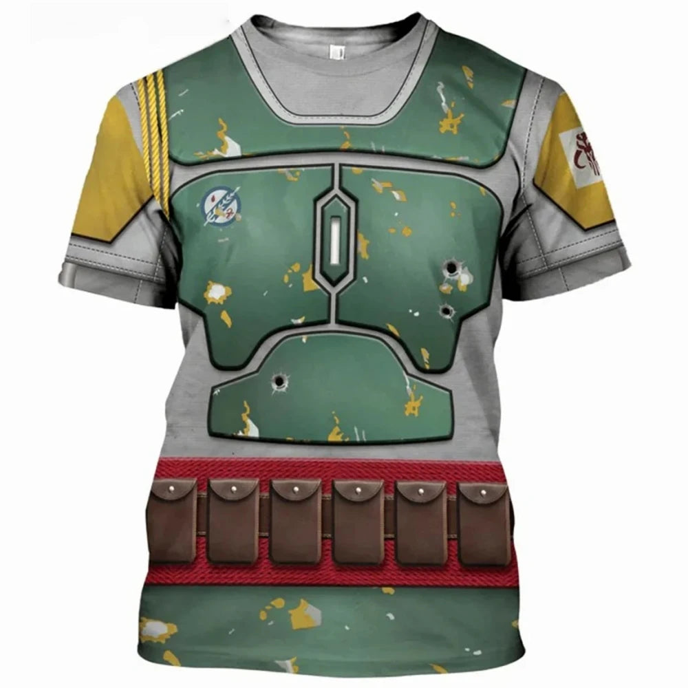 Fashion Men's T-Shirts Darth Vader Cosplay Summer 3D Printed Short Sleeve Street Casual Comfortable Quick-Drying Men's Clothing