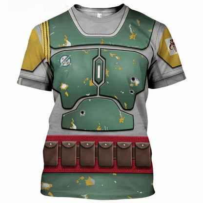Fashion Men's T-Shirts Darth Vader Cosplay Summer 3D Printed Short Sleeve Street Casual Comfortable Quick-Drying Men's Clothing