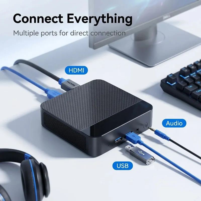 Mini PC Core N150  Compact Mini Laptop 16GB RAM 1TB/2TB SSD HD WiFi6 BT5.2 Multifunctional Daily Notebook Gaming PC