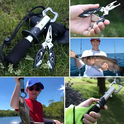 Cutter Plier Scissor Fish Gripper Plier Set Nipper Pincer Snip Fishing Lure Lipgrip Accessory Tool Clip Clamp Grabber Trigger