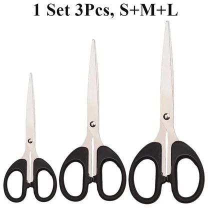 2/3Pcs New Office Scissors Student DIY Handcraft Paper Cutting Knife Home Art Stainless Steel Children's Scissors Office Supply