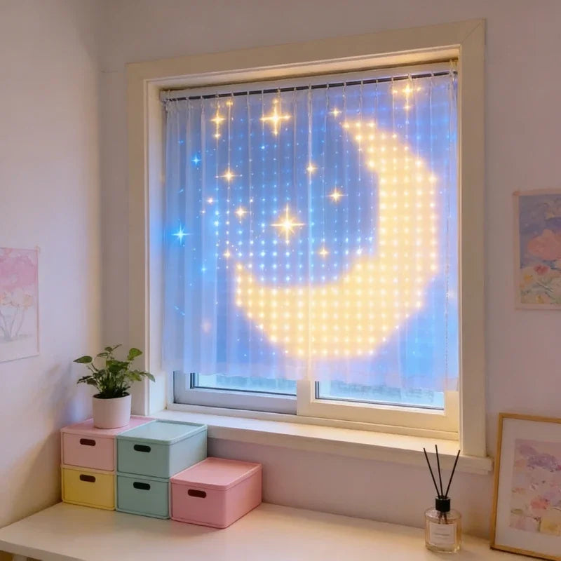 DIY LED-ljusgardin med appstyrning