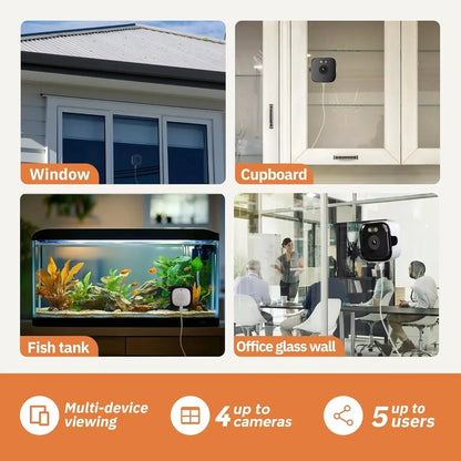 2.4/5GHz WiFi 3MP 1080P HD Night Vision Paste Mount Security Camera Indoor Phone Remote Home Surveillance Safety Monitoring