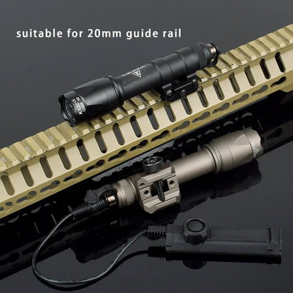 Taktisk M600 Vapenlamp med Tryckströmbrytare för 20 mm Skena