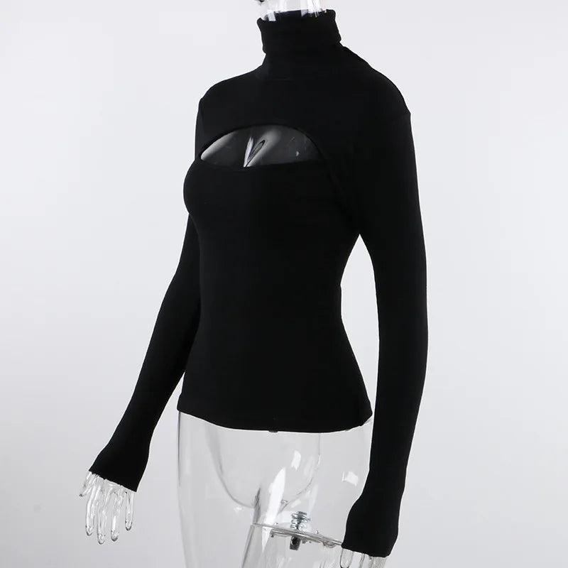 Cross-border foreign trade new autumn and winter bra long sleeve knit hoodie women's Europe and the United States single top